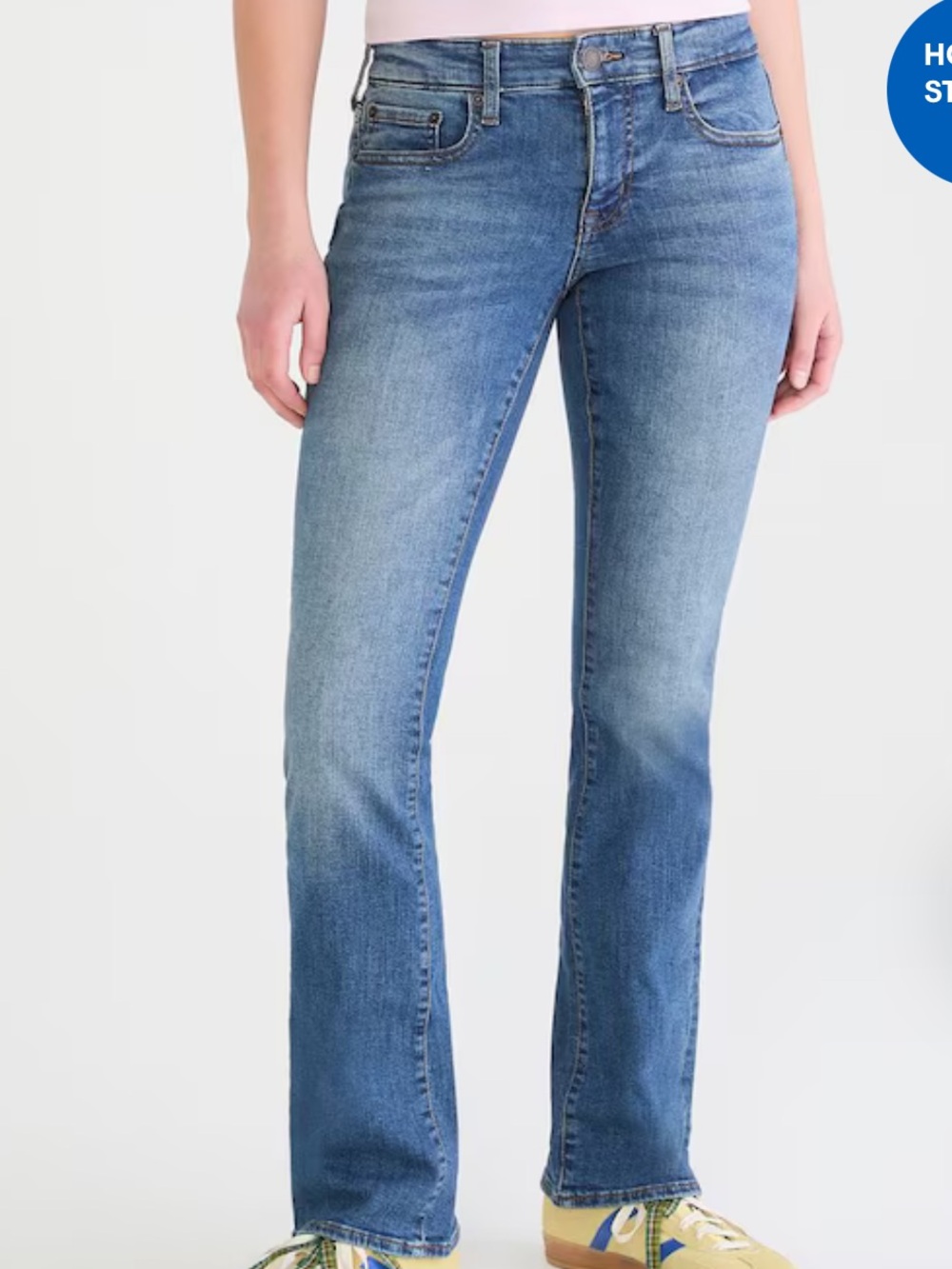 Women's Aeropostale 6 Reg Classic Mid-Rise Flare Blue Jeans